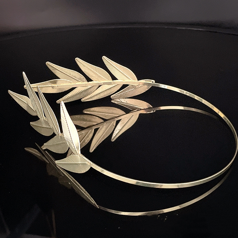 Forest Leaf Metal Bridal Headband