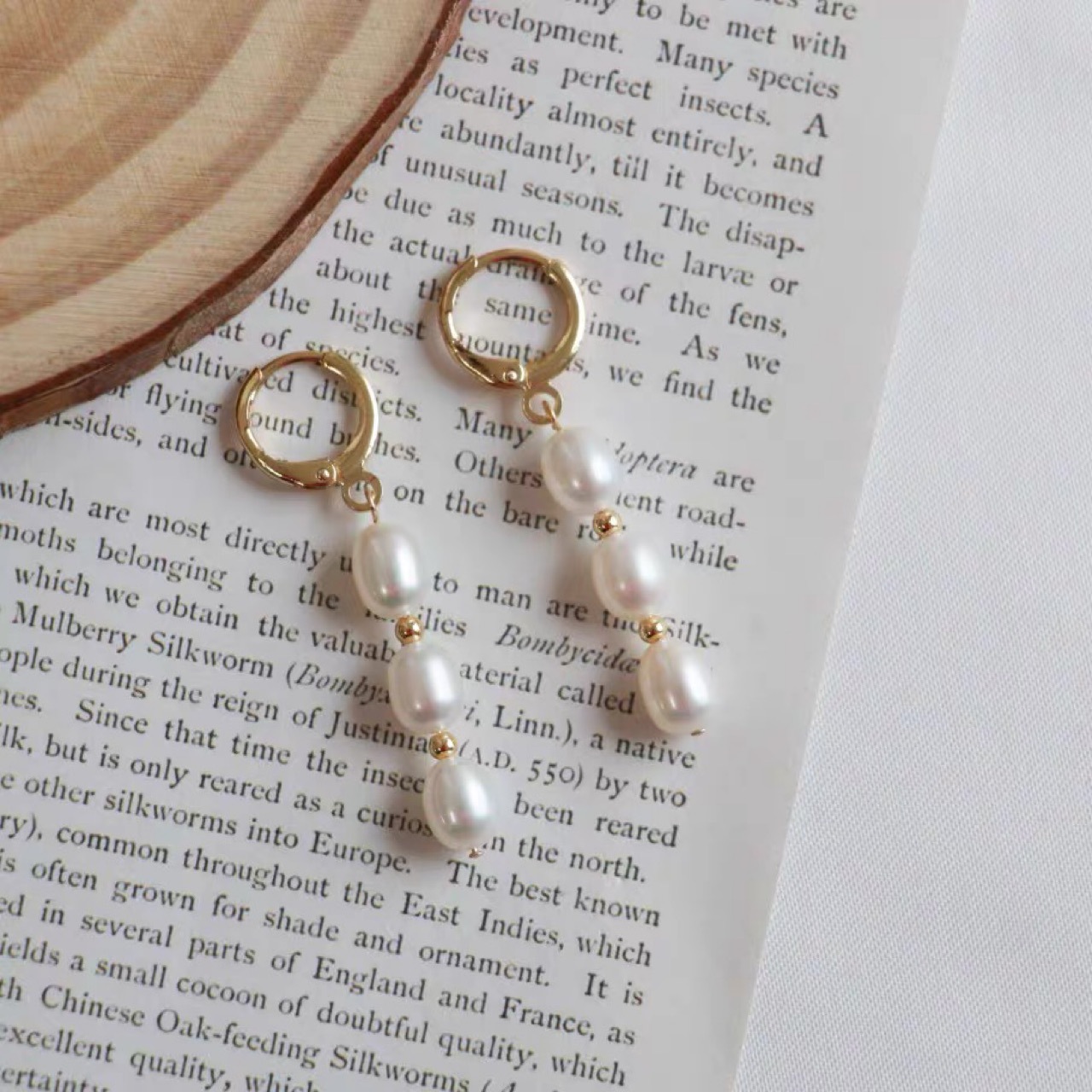 Freshwater Pearl Drop Bridal Earrings