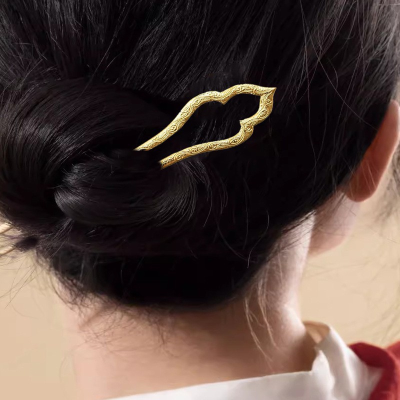 Gold Vintage U-Pin Bridal Hairpin