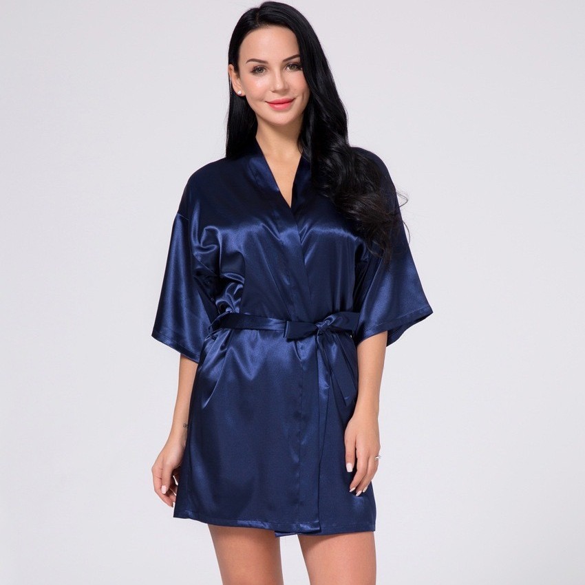 Plus-Size Ice Silk Bridal Morning Gown