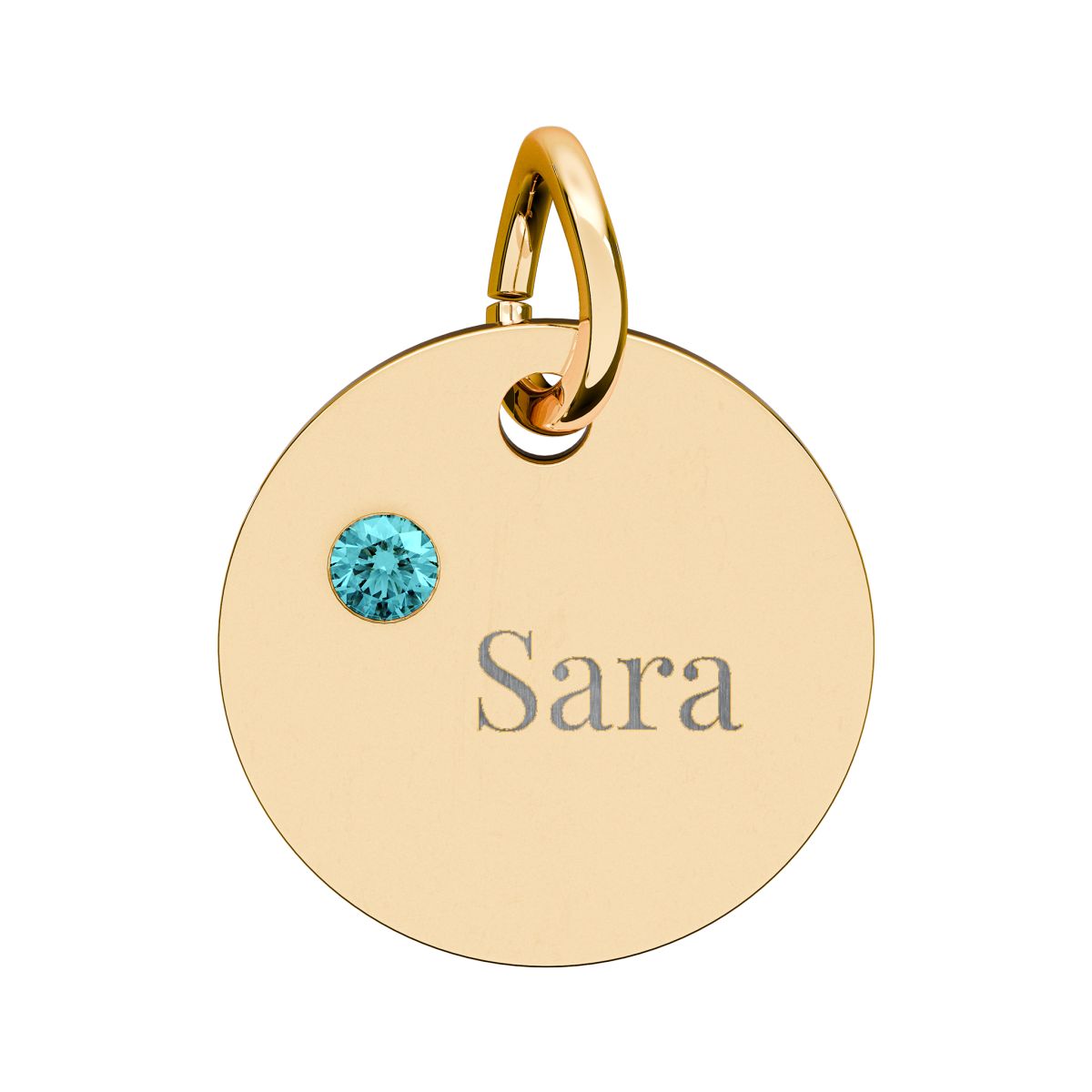 Blue Zircon Birthstone Bracelet — December